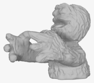 Clip Art Free Library Oscar The Grouch With Hands - Drawing #1746851