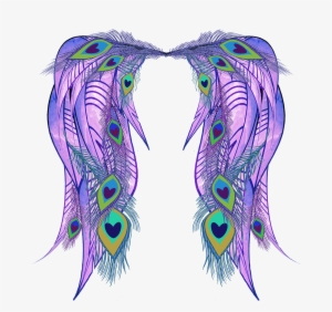 Peacock Feather Designs Png - Peacock Wings Drawing #1747302