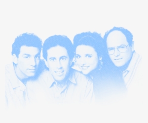 Posterized Seinfeld Cast Blue - Seinfeld #1747361