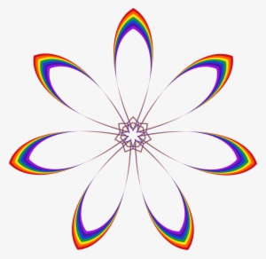 Clipart - Flower Rainbow Png #1747767