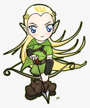 Image Library Library Legolas Chibi With Bow By Tildhanor - Chibi Senhor Dos Aneis #1747950