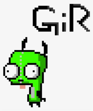 Gir From Invader Zim - Minecraft Pixel Invader Zim #1748014