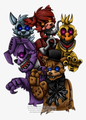 Vector Stock Drawing Time Twisted - Twisted Ones Fnaf Animatronics #1748185