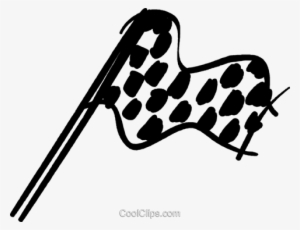 Racing Flag Royalty Free Vector Clip Art Illustration - Racing Flags #1748382