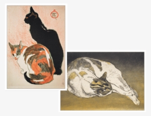 Steinlen Cats Assorted Notes - Two Cat Print #1748721