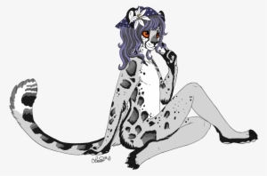 Drawn Snow Leopard Female - Anthro Tiger Female Furry #1748725
