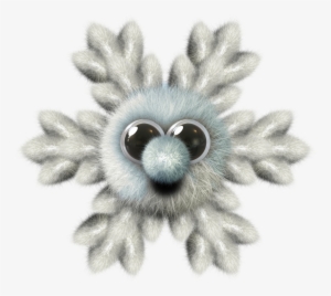 Fuzzy Snowflake - Smiley #1749965