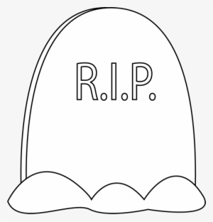 Tombstone Clipart Black And White #1750106