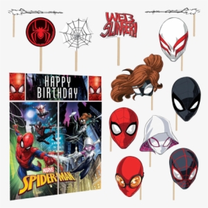 Spiderman Scene Setter Decorating Kit Photo Props #1750237