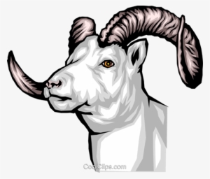 Mountain Goat Royalty Free Vector Clip Art Illustration - Clip Art #1750671
