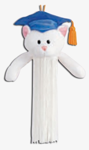 Gund Graduation Tassel White Kitty Cat Wearing A Blue - Tassel #1750934