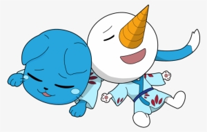 Render Happy And Plue By Sakamileo On - Happy And Plue Fairy Tail #1751134