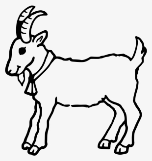 Boer Goat Coloring Book Cute Colouring Anglo-nubian - Clip Art Black And White Goat #1751153