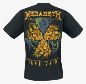 Rust In Peace Men T-shirt Black 100% Cotton Megadeth - Amon Amarth Guardians Of Asgaard T Shirt #1751808