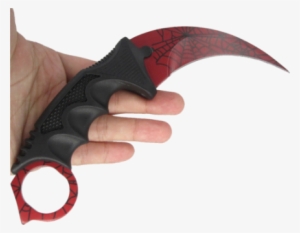 Be Ready For The Crimson Web Karambit This Real Cs - Knife #1752817