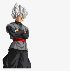 Black Goku Ssj White Sonriente By Darcles - Goku Black And Zamasu #1752987