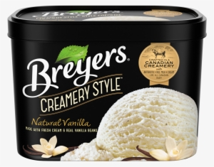 Breyers Creamery Style Natural Vanilla - Breyers Vanilla Bean Ice Cream #1754780