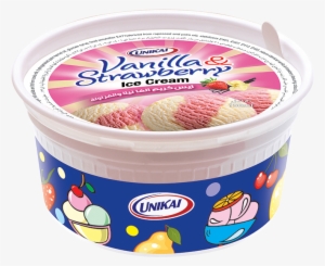 Strawberry Vanilla Ice Cream Cup #1754783