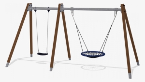 Download - Portique 1 Balancoire Nid D Oiseau #1755046