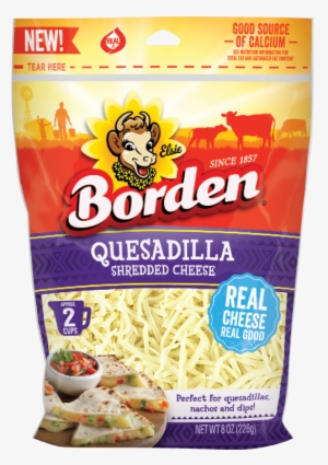 Quesadilla Shreds - American Yellow Cheese Singles 12 Oz Borden #1755269