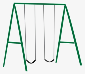 Swing Set Silhouette At Getdrawings - Clipart Swing Set Png #1755361