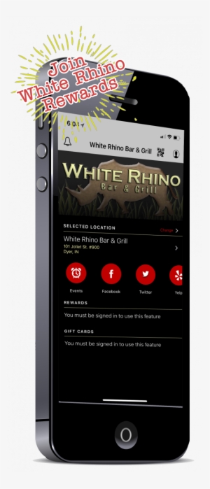 White Rhino Bar & Grill Is Located At 101 East Joliet - White Rhino Bar & Grill #1755661