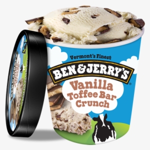 Vanilla Toffee Bar Crunch Ice Cream, Pint - Ben And Jerry's New York Super Fudge Chunk #1755926
