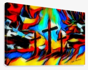 Jesus Death Christian Abstract Art Calvary By Dr Mustain - Abstract Art #1756734