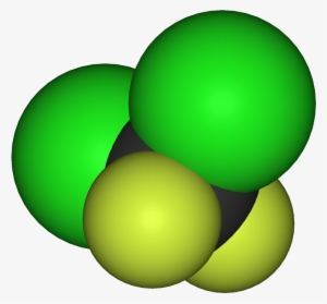 Dichlorodifluoromethane 3d Vdw - Freon Molecule #1756739