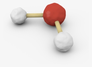 Water Molecule - Cacl2 Ball And Stick Model #1756817