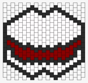 Jeff The Killer Mask Bead Pattern - Kandi Mask Patterns #1757800