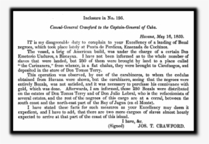 Letter From Joseph T Crawford To The Captain General - Captaincy General Of Cuba #1758070