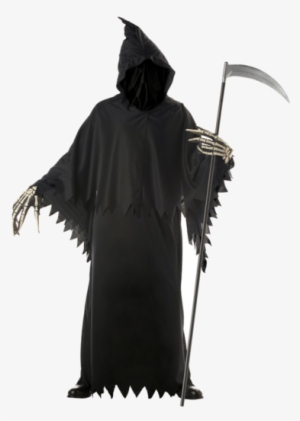 Look Like Death This Halloween With The Adult Grim - Grim Reaper Deluxe Costume #1758884