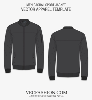 Apparel Templates Fashion Design Services Men Casual - Black Jacket Design Template #1759522