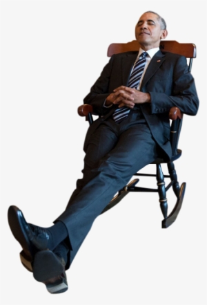Personpresident Obama On A Rocking Chair - Man In Rocking Chair #1759575