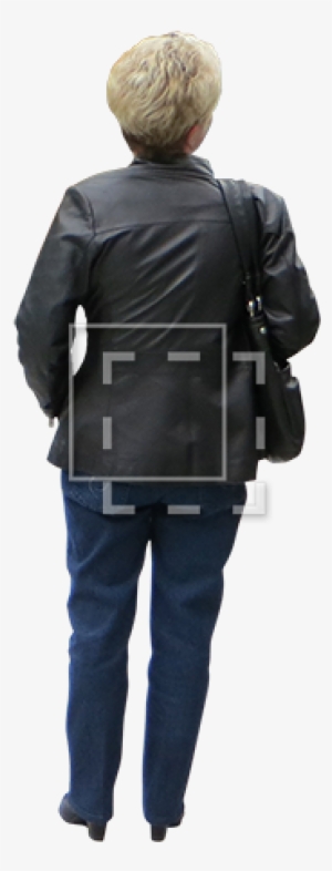 Png File Of A Woman In A Leather Jacket - Leather Jacket #1759757