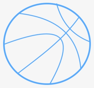 Blue Basketball Outline Clip Art At Clker - Blue Basketball Clip Art #1759941