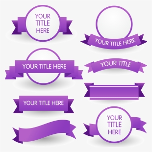 Violet Banner Png Image With Transparent Background - Ribbon Free Vector Orange #1760273