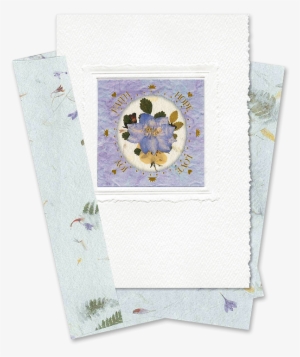 Purple Circle-framed Larkspur Scripture Card Image - Craft #1761386