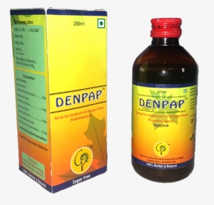 Dengue Denpap Syrup, 150 Ml - Bottle Of Medicine Syrup Png #1761517