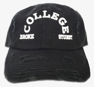 Black Broke College Student Cap W/ "rt" Logo Pin #1761576