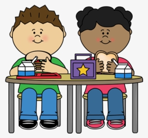 Lovely Kid Eating Breakfast Clipart School Lunch Clip - Lunch Room Clip Art #1762156