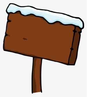 Wooden Sign Post Clip Art Free Wooden Sign Post With - Snow #1762794