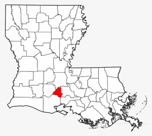 Map Of Louisiana Highlighting Lafayette Parish - Caddo Parish Louisiana #1762930