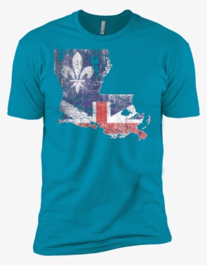 Vintage Baton Rouge Flag Louisiana Outline T-shirt #1763032