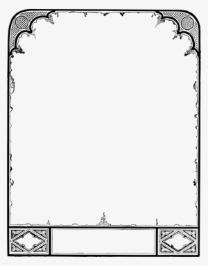 Chinese Decorative Border Png - Line Art #1763053