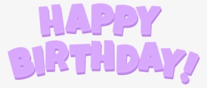 0, - Happy Birthday Text Png Blue #1763653