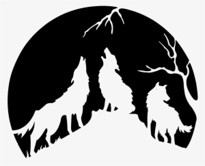 Wolf Silhouette, Silhouette Clip Art, Silhouette Portrait, - Meute De Loup Dessin #1764233