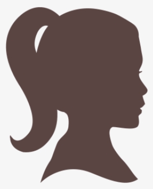 Girl Head Png - Girl Silhouette Head Pink #1764504