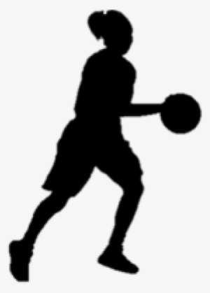 Basketball Girl Silhouette Clipart - Silhouette Girl Basketball Transparent #1764802 Basketball Girl Silhouette Clipart - Silhouette Girl Basketball Transparent #1764802